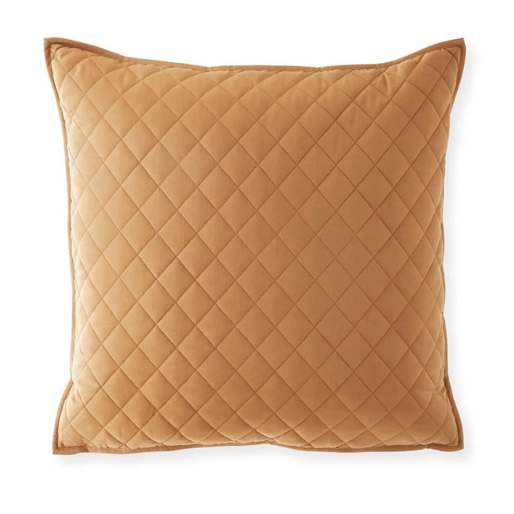 NWT Ralph Lauren Euro Pillow Sham Cromwell Quilted Camel Beige Horse Equestrian